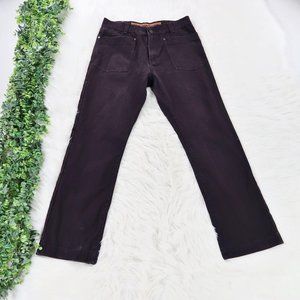 Live Mechanics Deep Burgundy Brown Jeans 36